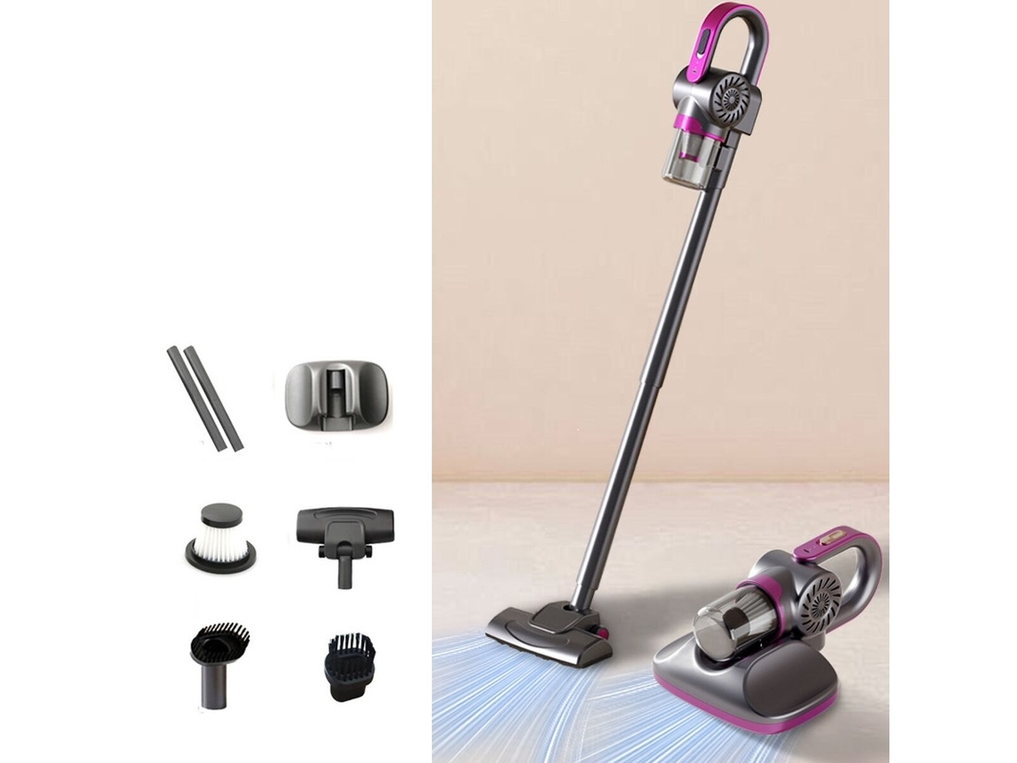 Vylara Aspirador Portátil Multiusos 4 En 1 Con Luz Ultravioleta Para Eliminar Ácaros (gris)