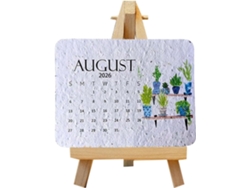 Calendario Biodegradable Y Plantable De 2026, Hecho De Papel