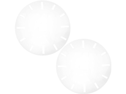 Plantillas de reloj Amosfun en acrílico transparente para fresadora, con esferas.
