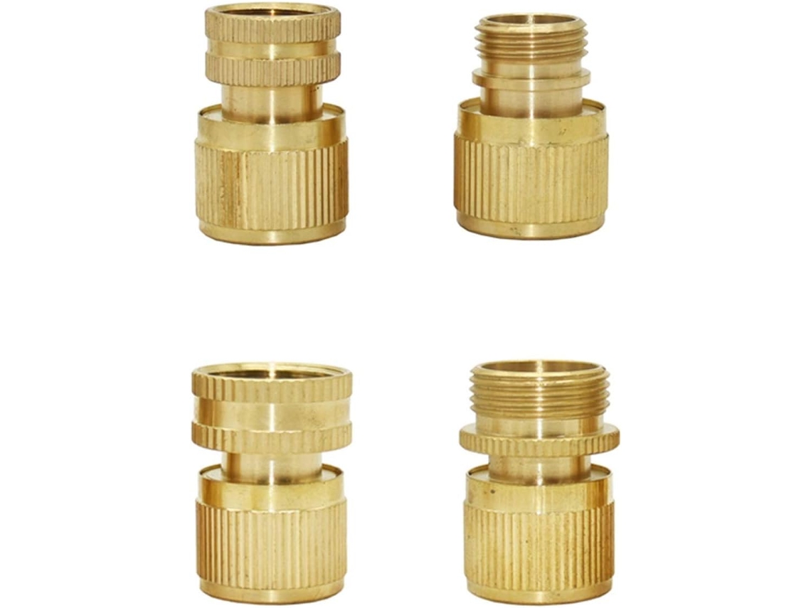 Adaptador Conector Para Jardín 1 Pieza Rosca Externa De 1/2" Latón