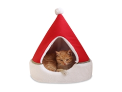 Cómoda Cama/tienda De Campaña Para Gatos Con Forma De Árbol De Navidad Y Colchón Lavable.