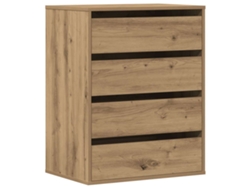 Maison Exclusive - Cajonera De Esquina Madera Ingeniería Roble Artisan 60x41x76 Cm