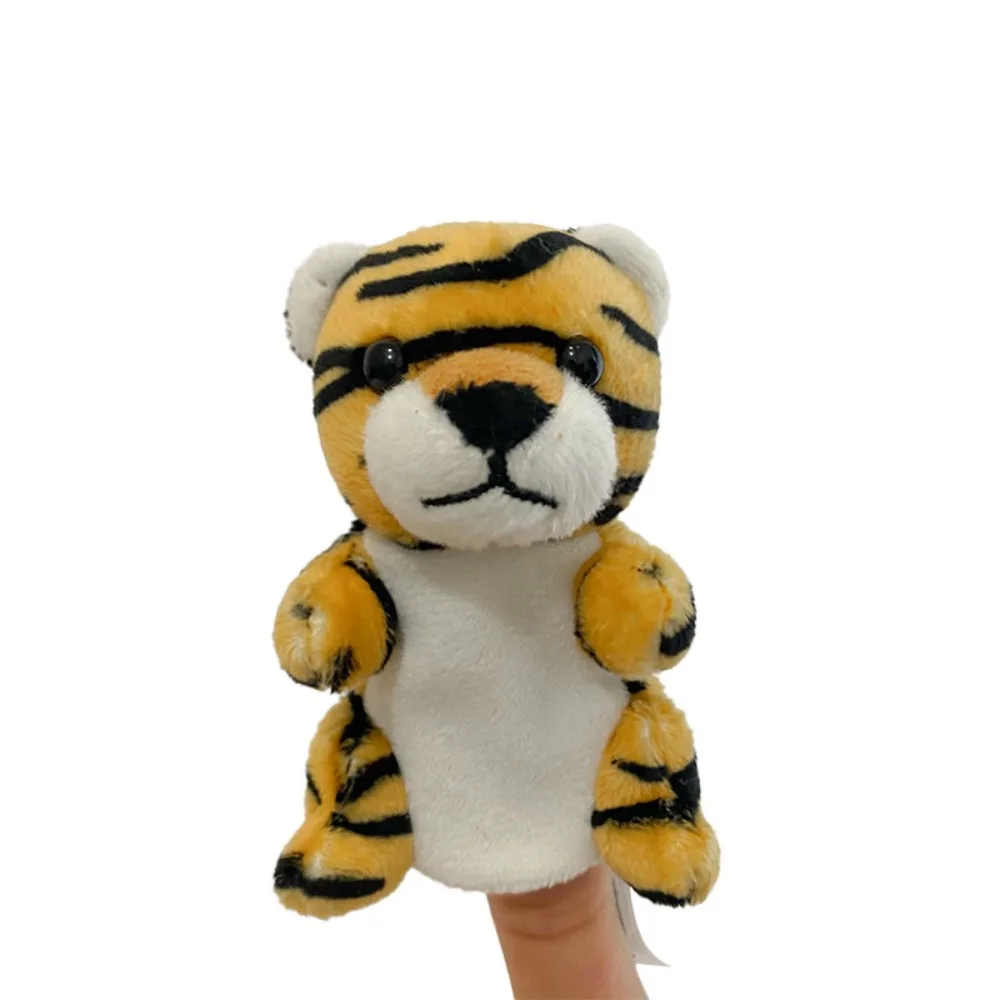 (tigre) Serie De Peluches Con Títeres De Dedo Para Juegos De Rol Y Narración De Cuentos.