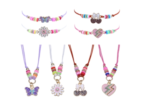 Juegos De Pulsera De Collar De Princesa Para Niña, Joyería Para Niños, Regalo De Fiesta, Joyería Para Niñas Pequeñas, Estilo 2 ZMDECQNA
