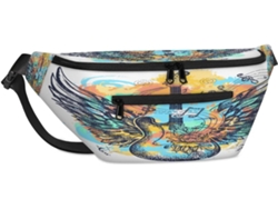 Bolso Bandolera Unisex Estampado Música Arte Rock Para Hombre Mujer Bolso Cruzado Informal Gran Capacidad P