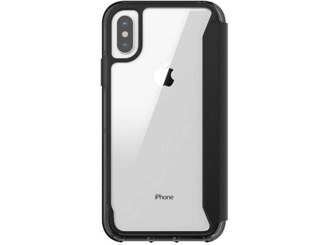 Funda iPhone X, XS GRIFFIN Clear Wallet Negro