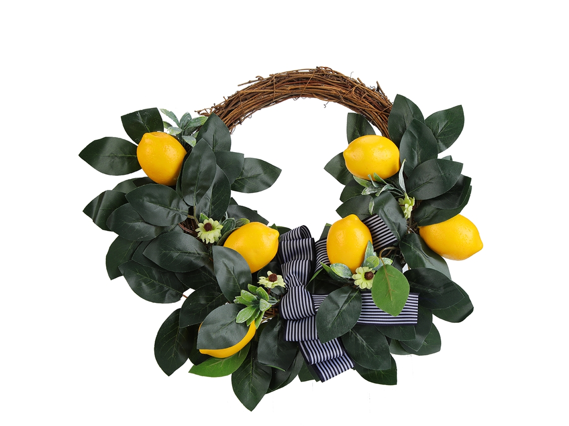 Guirnalda artificial de margaritas y limones de Baok para la decoración de puertas, fiestas y el hogar.