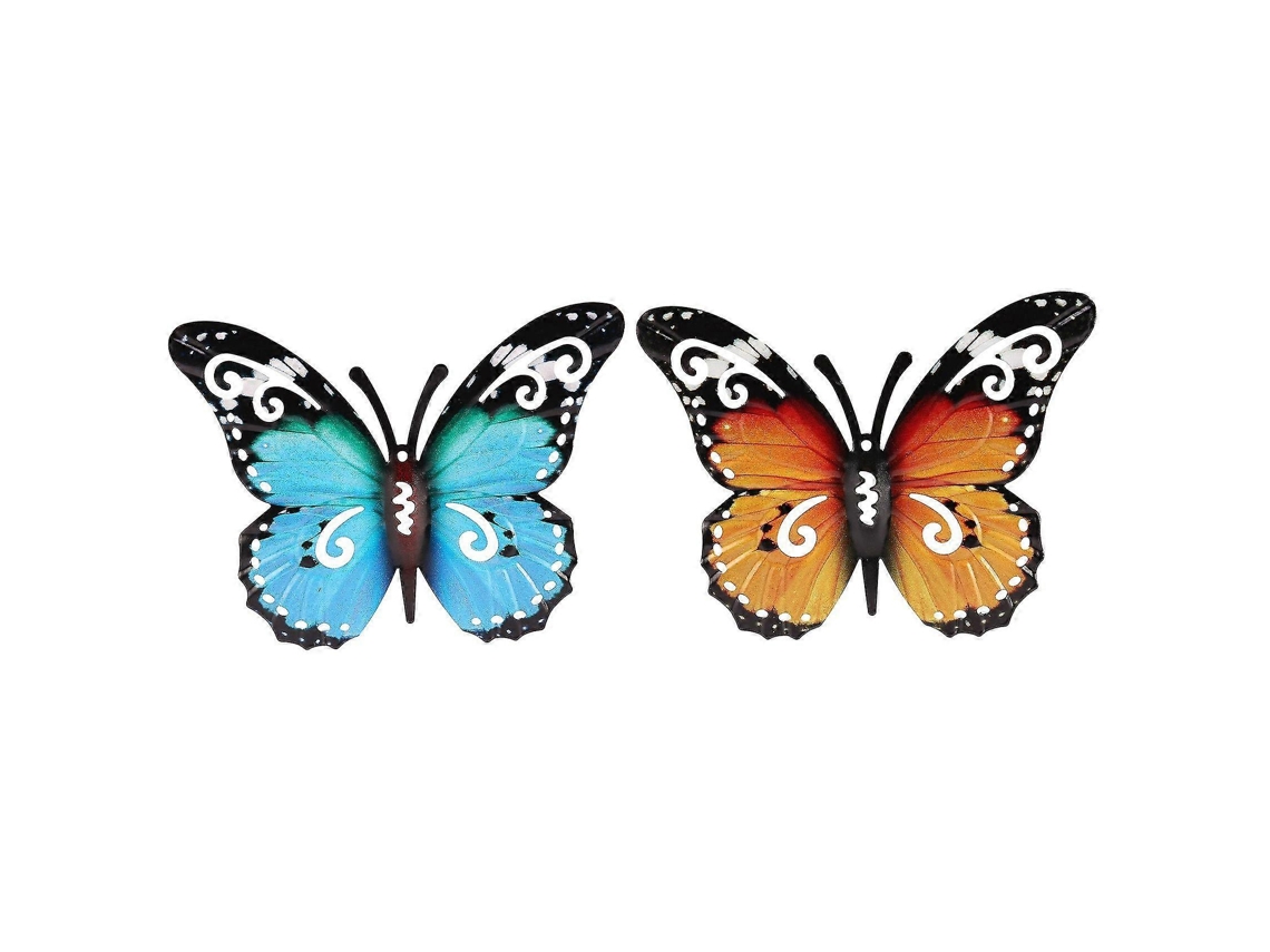 Decoración De Jardín De Mariposas De Metal Para Exterior, Decoración De Pared Para Exterior, Mariposa De Metal