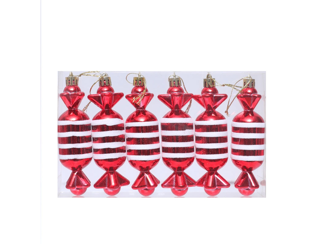 Adornos navideños, colgantes pequeños, opciones de regalo de Navidad, 15 caramelos Yunzii (6 unidades por paquete)