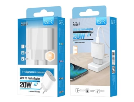 Cargador ISER A8667 Blanco