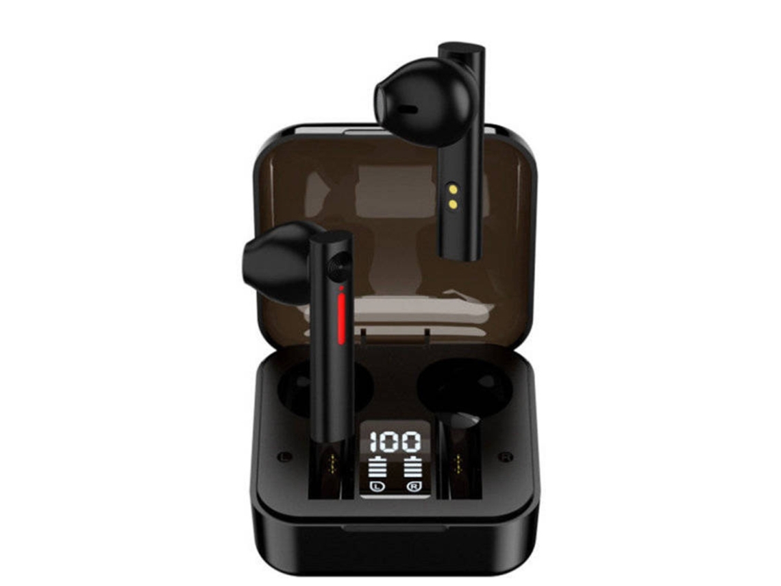 Micrófono Tws Cancelamento Ruído Yizhood Bluetooth Negro