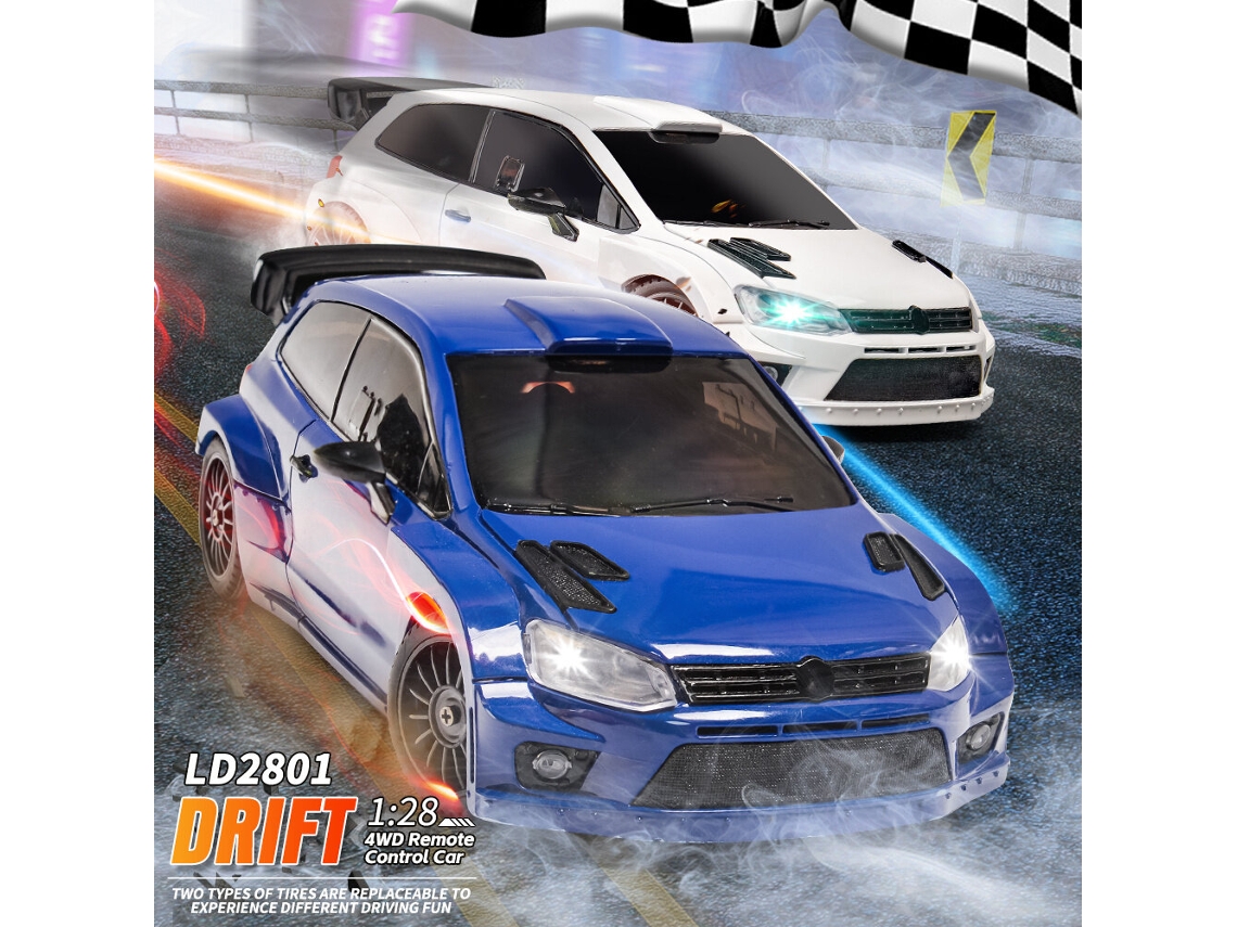 Blancoldrc 2801 Rtr 1/28 2.4g 4wd Drift Polo R Led On-road Proporcional 3.7v 1s Juguetes