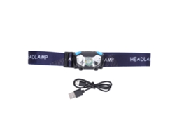 2026-linterna Frontal Usb Recargable Impermeable Con Sensor Luz Alta Brillo Para Exterior Negro