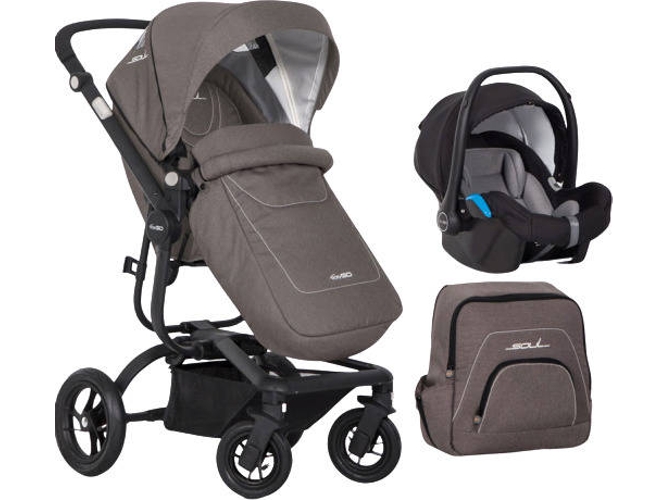 Carrito de Bebé Individual EASYGO Soul + Starter 0+ Isofix Ready Mocca