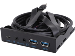 Hub Usb Para Panel Frontal – Adaptador De Montaje 3.2 Gen 2 De 10 Gbps Para Bahía