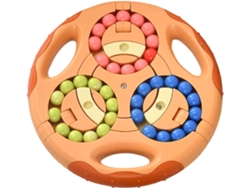 Cubo mágico giratorio de doble cara Digitallab, juguete educativo (naranja)
