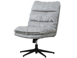 Silla de oficina blanca con respaldo alto y reposacabezas.
