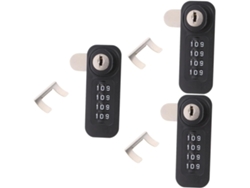 Cerradura Mecánica De Acero De 3 Piezas Con Combinación Numérica Para Armarios Y Taquillas.