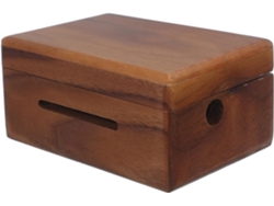 Caja de música DIY, madera marrón y cristal, experiencia artesanal única, ideal para cumpleaños, mecanismo de 15 notas, GOKOCO