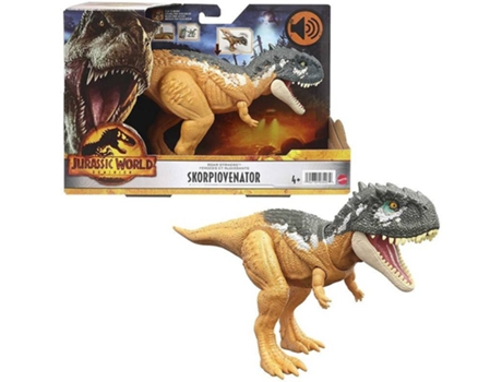 Figura de Acción MATTEL Jurassic World 3 Skorpiovenator ruge y ataca (Edad Mínima: 4)