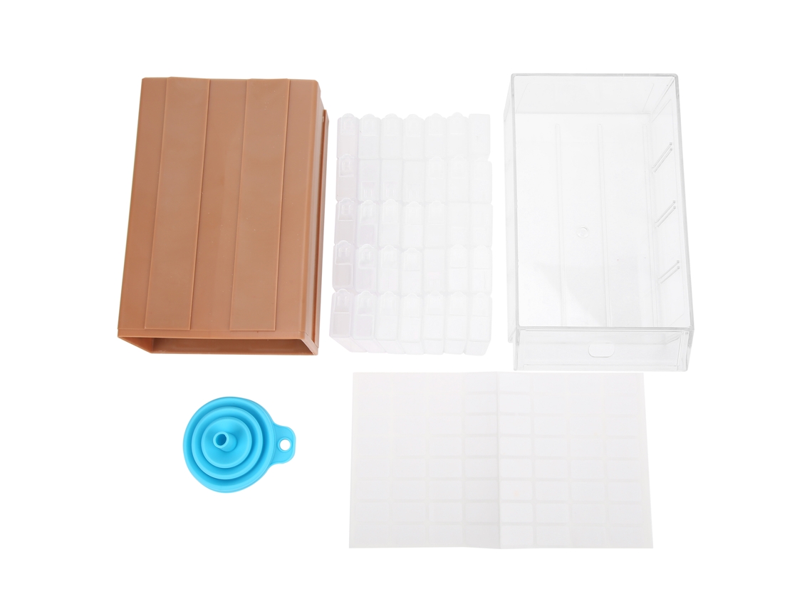 Caja De Almacenamiento Diy Con 35 Cajas Pequeñas Para Diamantes De Imitación Y Herramientas De Pintura.