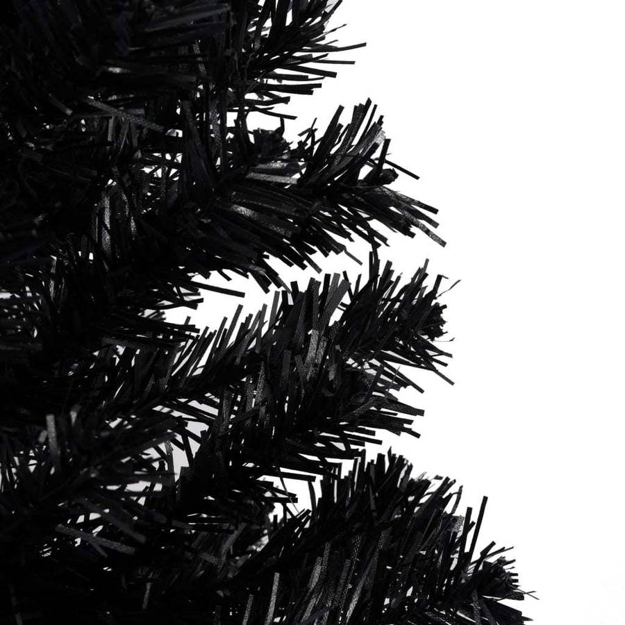 De Navidad Vidaxl con soporte negro 93x180 cm artificial pvc 180