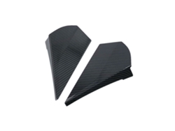 Embellecedor De Cubierta De Bisel De Triple Esquina Para Ventana Trasera De Puerta De Fibra De Carbono Abs Para C-hr Chr 2016-2020