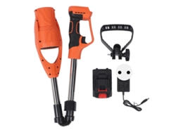 Soplador de hojas eléctrico PRIMEROX sin cargador de batería, con batería de 1500 mAh y cargador naranja (UE)