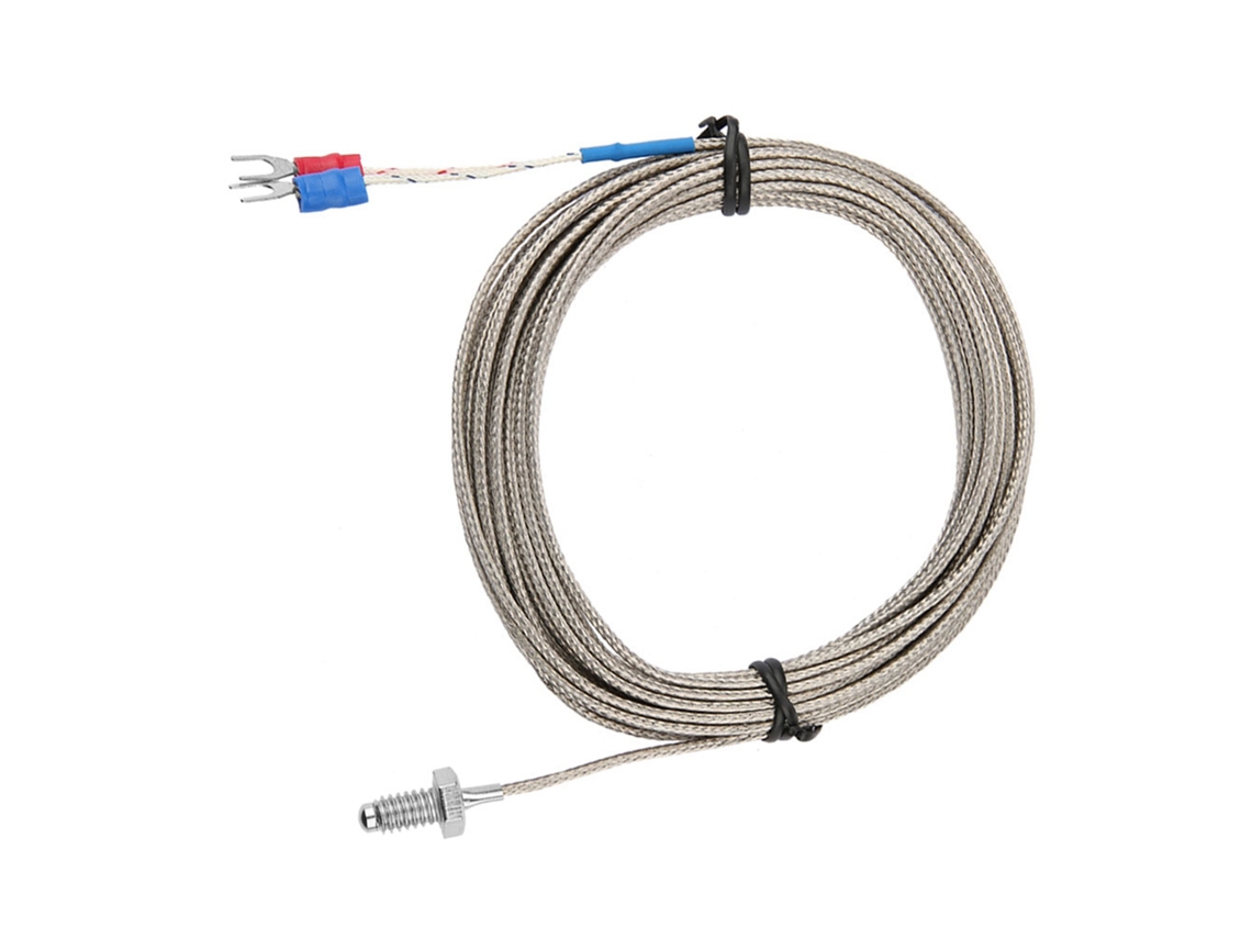 Sonda De Medición De Temperatura Con Termopar Tipo K Con Cable De 5 M, Rosca M6, Bsw