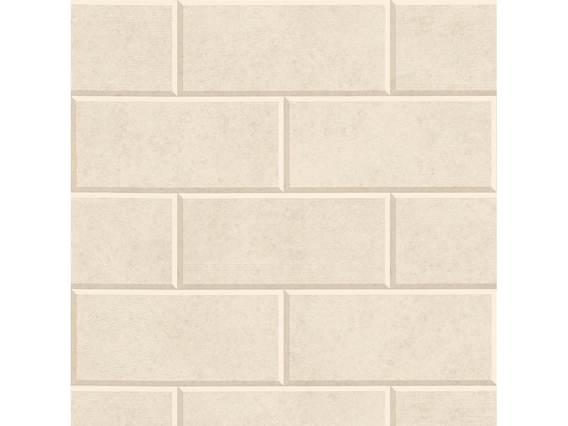 343221-Gu Papel Pintado Efecto Piedra y Azulejos Ligeramente Texturado Mate 7 035 M2 PROFHOME