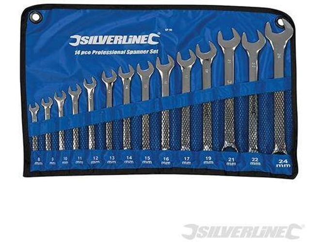 Conjunto de Llaves Combinadas SILVERLINE SP50 - 14 piezas