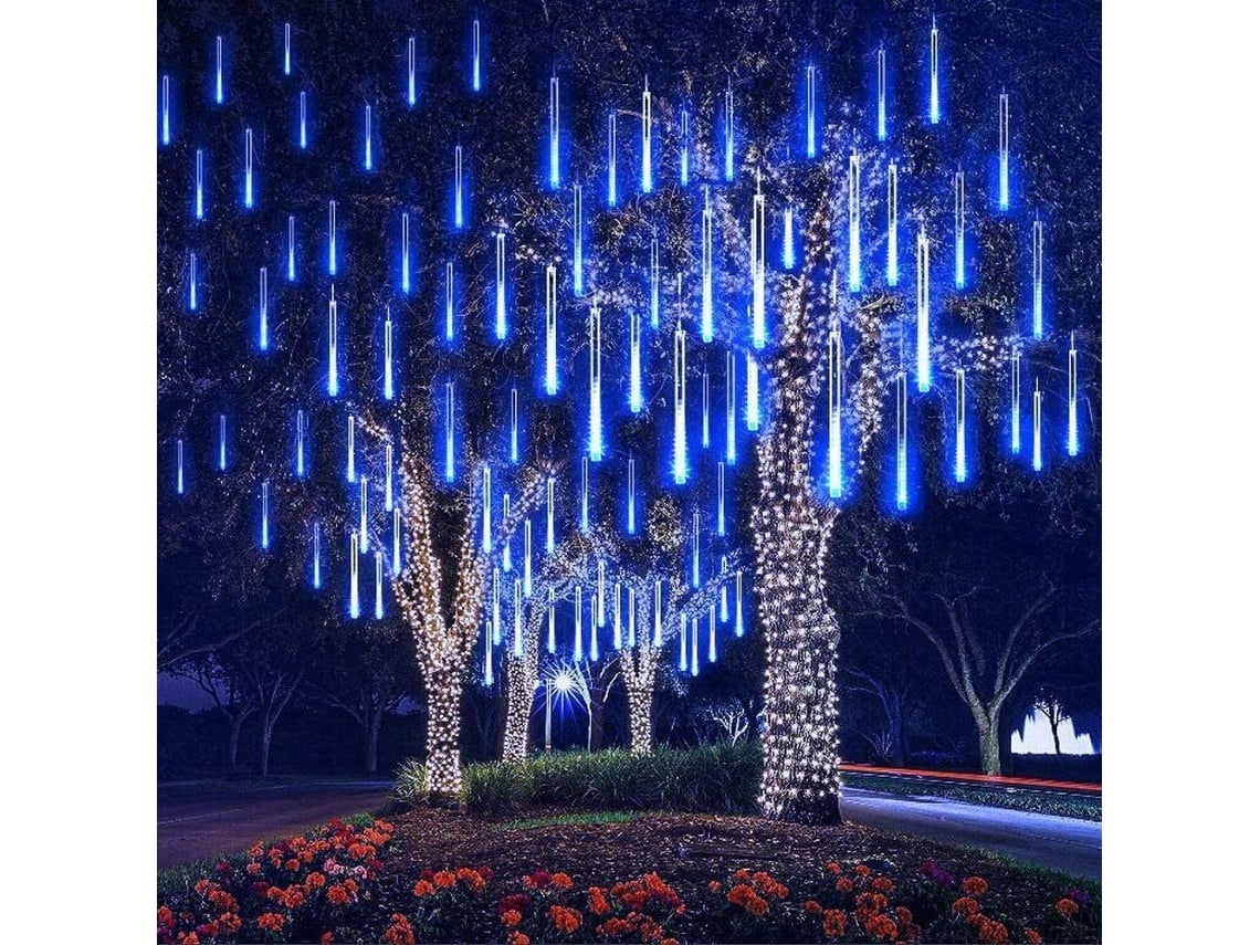 Luces De Lluvia De Meteoritos Solares Led Exteriores Para Jardín, Árboles Y Fiestas Colgantes