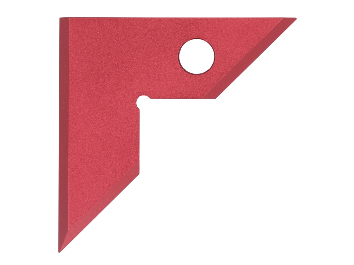 Regla Triangular Para Carpintería, 45-90 Grados, Aleación De Aluminio, Medición Precisa, Sierra De Mesa Roja