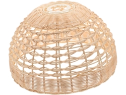 Lámpara de mimbre tejido con luz natural, moderna y elegante, ideal para salón, dormitorio, cocina y diversos ambientes. SFUSHOS