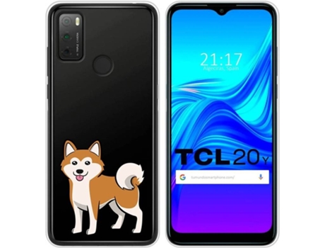 Carcasa TCL 20Y TUMUNDOSMARTPHONE Dibujos Transparente Perros 02 Multicolor