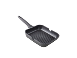 Grill Aluminio Fundido Xylán Rayado Mango Fijo 28cm