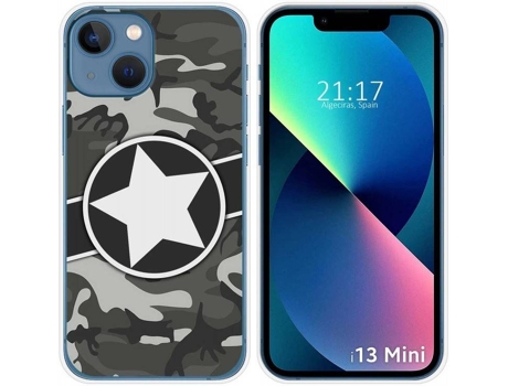 Carcasa iPhone 13 Mini (5.4) TUMUNDOSMARTPHONE Camuflaje 02 Dibujos Multicolor