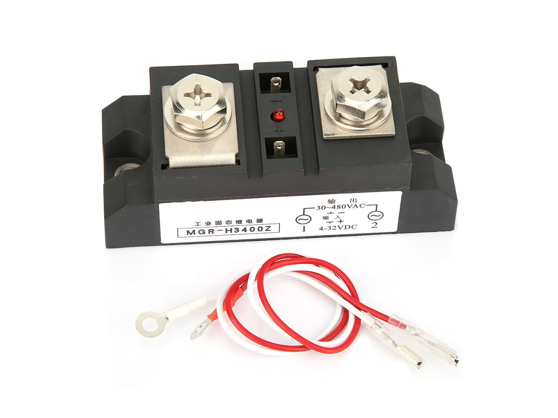 Relé Industrial De Estado Sólido, Control De Cc, Relé De Estado Sólido De Ca, 400 A, Mgr H3400z
