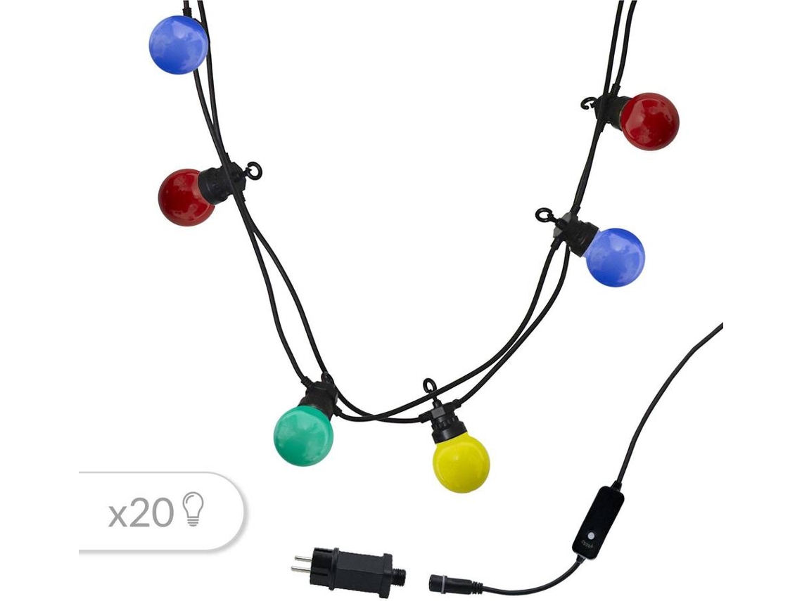 Guirnalda luminosa LED LUMISKY Party Guinguette 10 (0.1W - Goma)