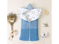 Bolsa térmica Eifson para cochecito, manta polar suave y cálida para bebés de 0 a 12 meses (azul)