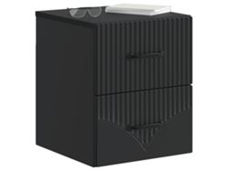 Maison Exclusive - Mesita De Noche De Pared 2 Pcs Negro 34,5 X 33 X 40 Cm