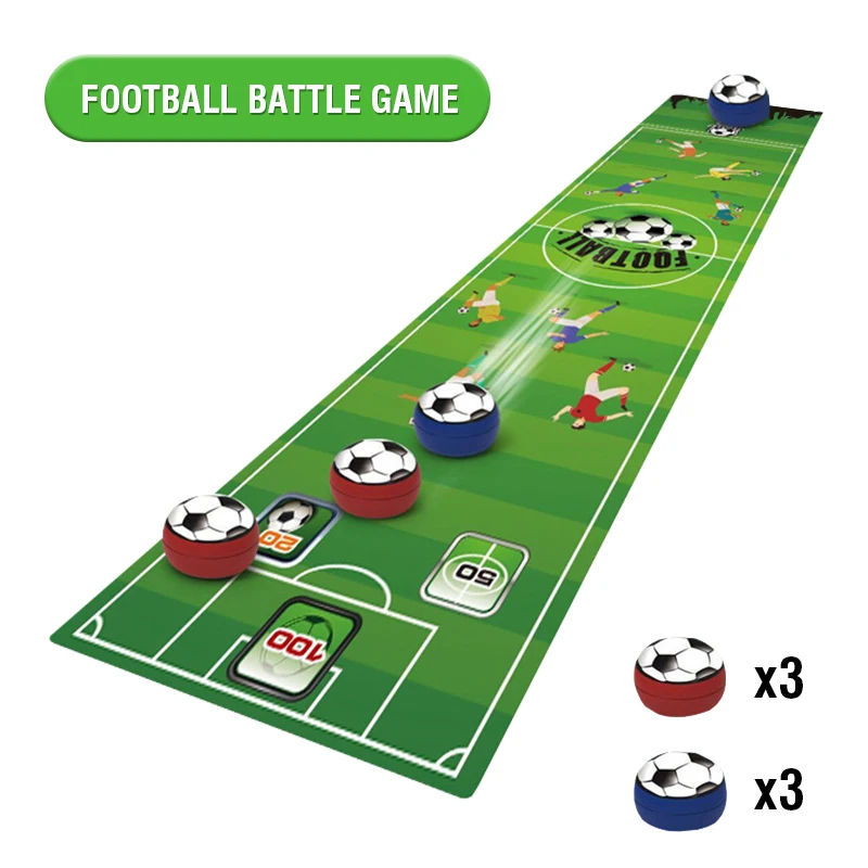 Juego De Mesa De Curling De Fútbol, Un Juego Interactivo Y Competitivo Para Familias Y Niños.