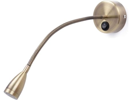 Lámpara de cabecera estilo europeo - Luz amarilla 3W interruptor ZMDECQNA