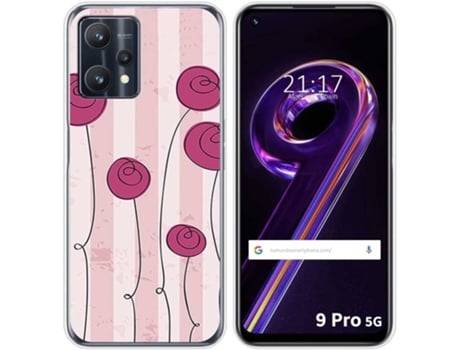 Carcasa para Realme 9 Pro 5G TUMUNDOSMARTPHONE Dibujos Flores Vintage Multicolor