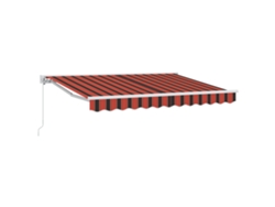Parasol retráctil Vidaxl de tela naranja (300 x 200 cm)