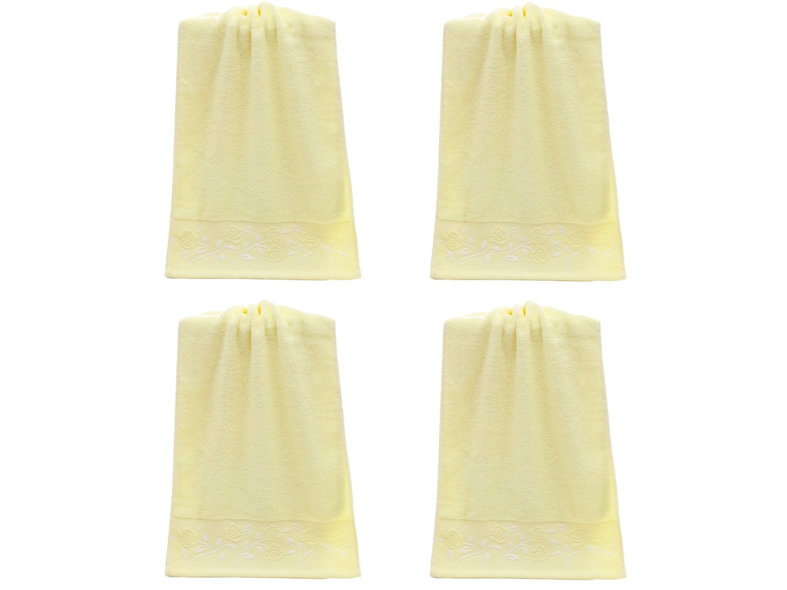 Toalla NEVEANCE Lavado Cara Gruesa Necesidades Amarillo (34x75cm)
