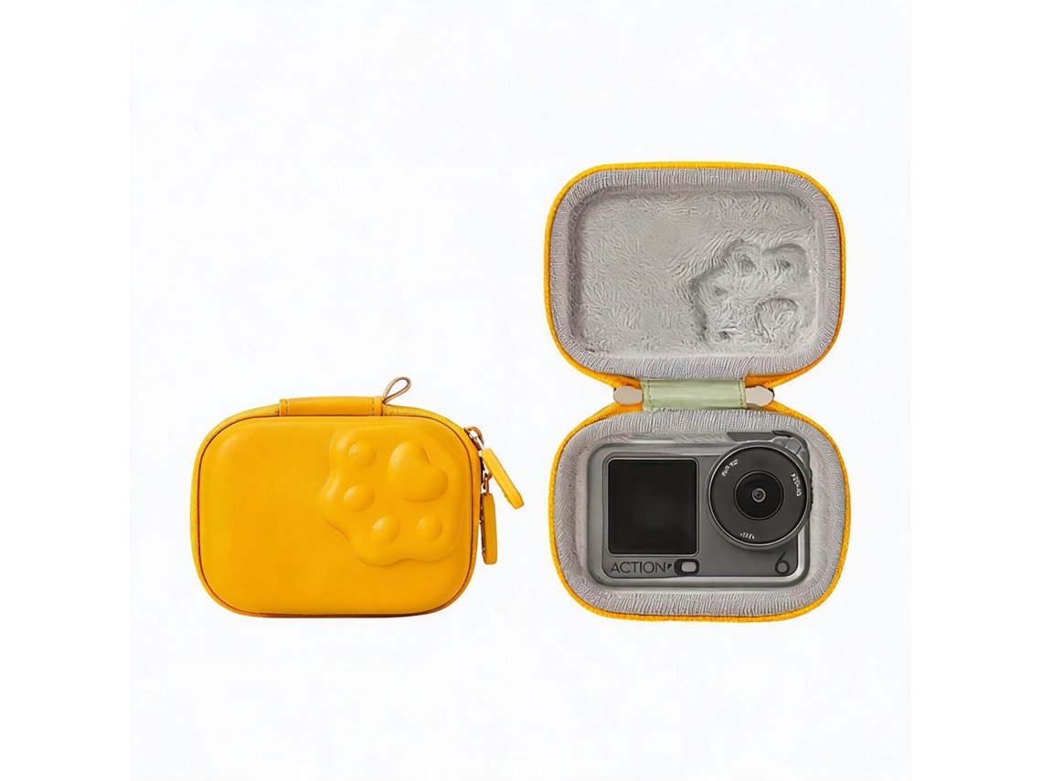 Bolsa de Ombro Portátil À Prova Dágua para Dji Action6 À Prova de Choque HENTEN HOME Amarelo