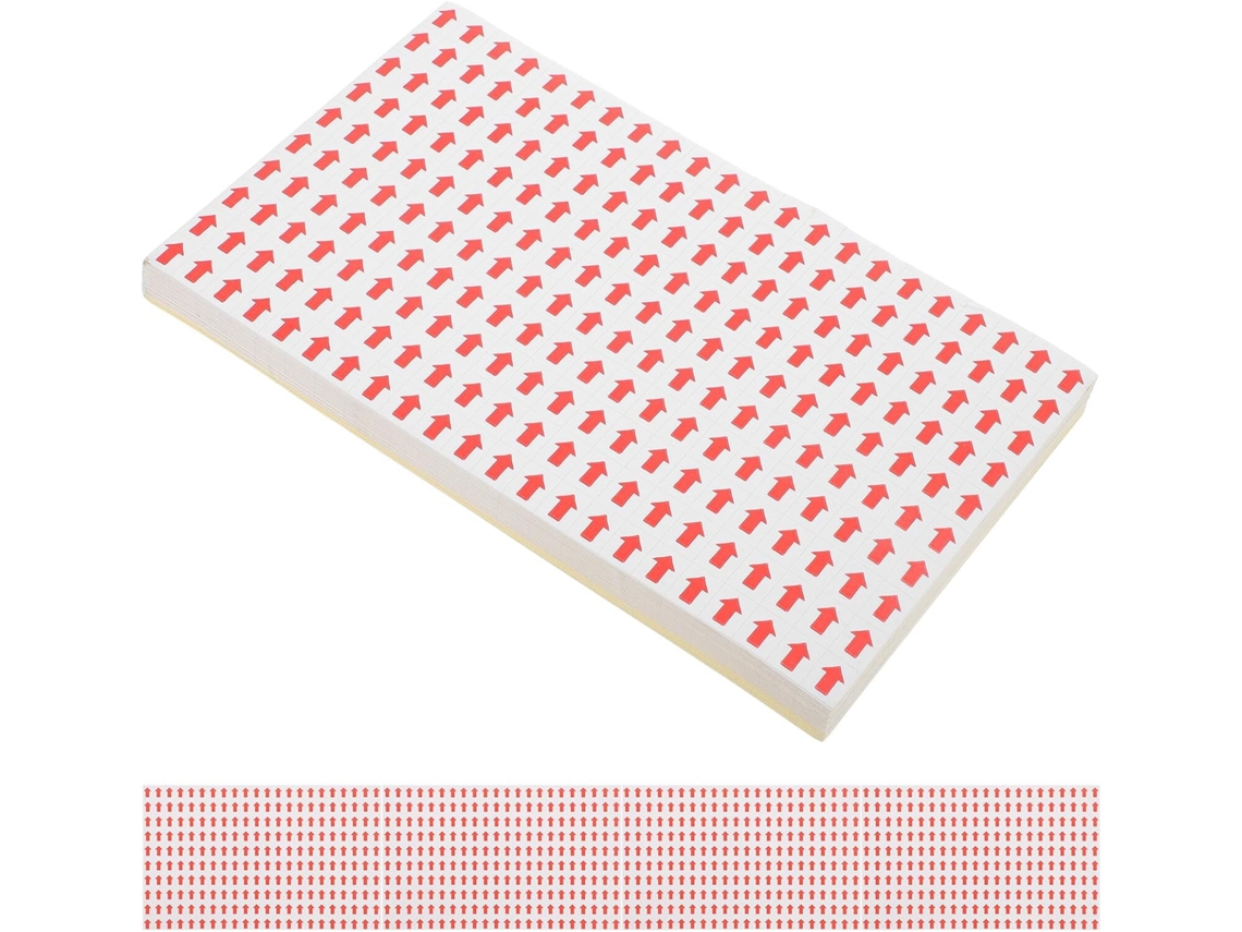 80 pegatinas autoadhesivas con forma de flecha roja, indicadores direccionales de alta visibilidad para productos que no son de Gokoco