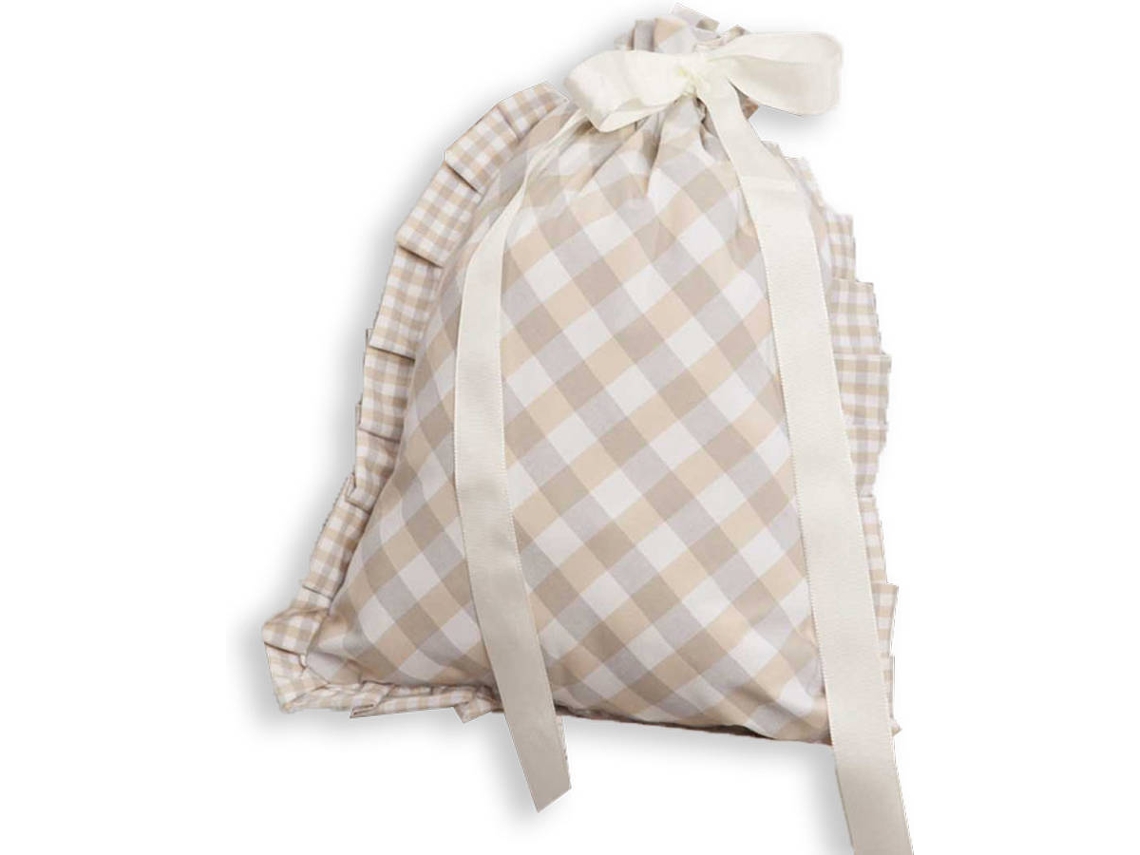 Bolso ORIGINALBABY Cuadros Beige (26 x 2 x 24 cm)