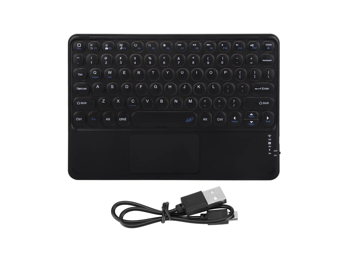 Teclado inalámbrico con panel táctil para portátil